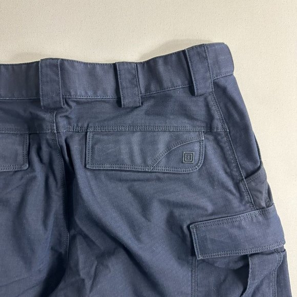 5.11 Tactical Mens Cargo Pants Ripstop Cotton Blend Blue Size 32x30 Workwear - Picture 5 of 9